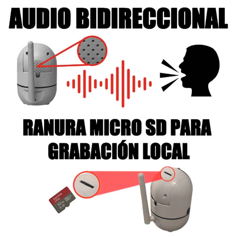 Cámara IP WIFI PT HD 1080P 2MP - Imagen 3