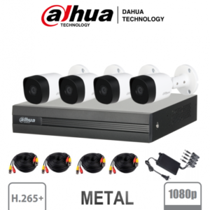 KIT 4 CAMARAS 2MP Metalicas