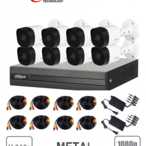 KIT 8 CAMARAS 2MP Metalicas